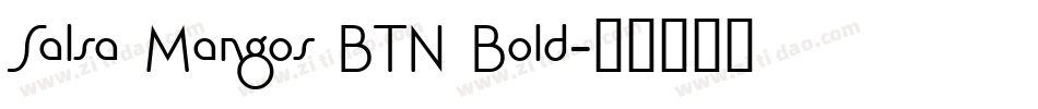 Salsa Mangos BTN Bold字体转换